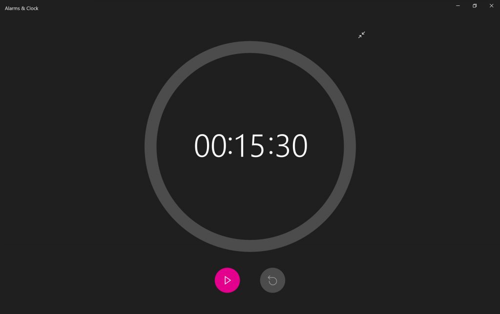 Windows 10’s Alarms & Clock app