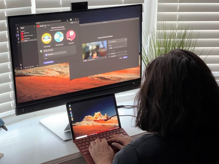 Dell 2 Display With Microsoft Teams