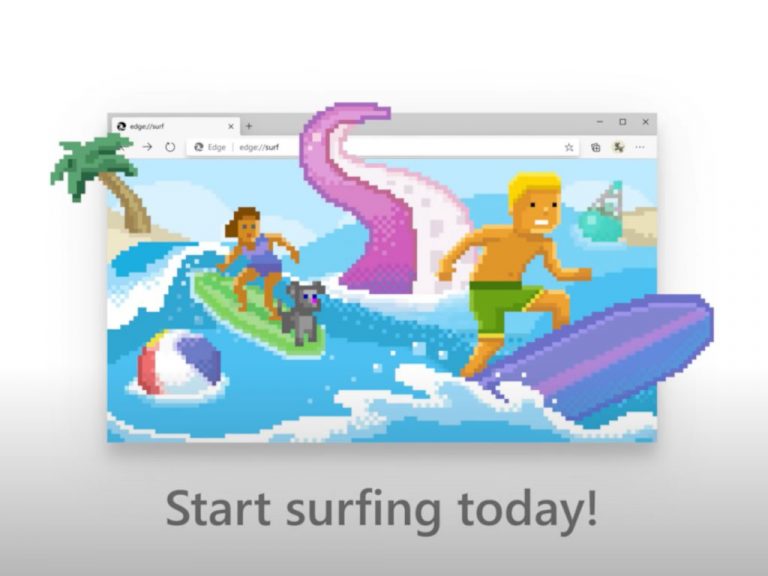 Microsoft Edge Surf Game Hero