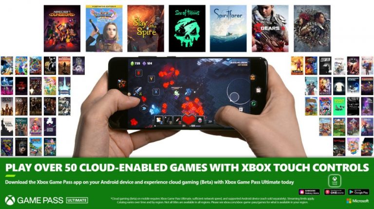 Xbox Game Pass Cloud Enabled Games Supporting Touch Controls