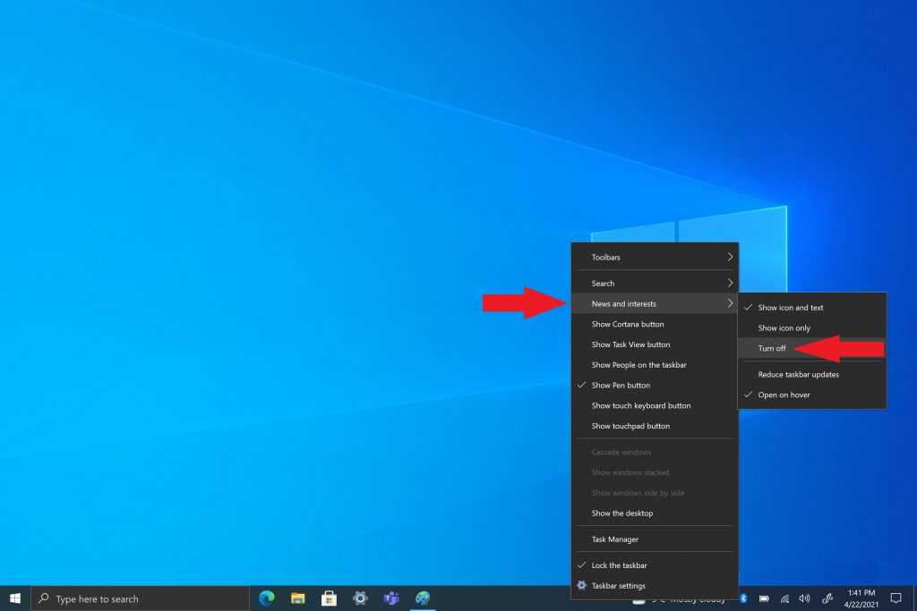 How To Easily Turn Off News And Interests On Windows 10