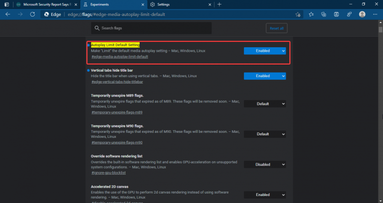 Limit Microsoft Edge Auto Play (2)