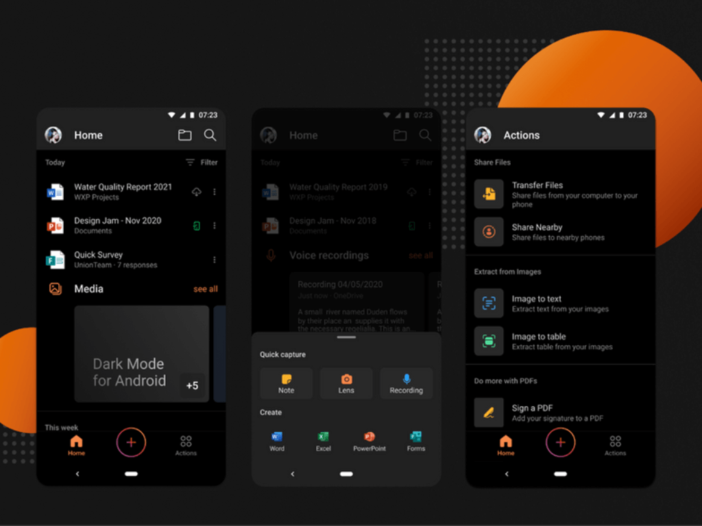 Microsoft's all-in-one Office app for Android gets dark mode support - OnMSFT.com - May 20, 2021
