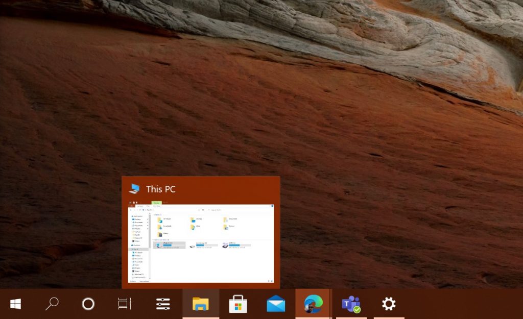 Pinned apps taskbar windows 10