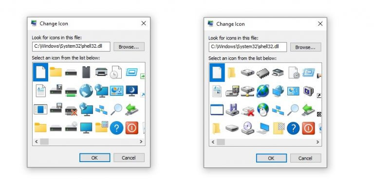 Iconos de Shell de Windows32