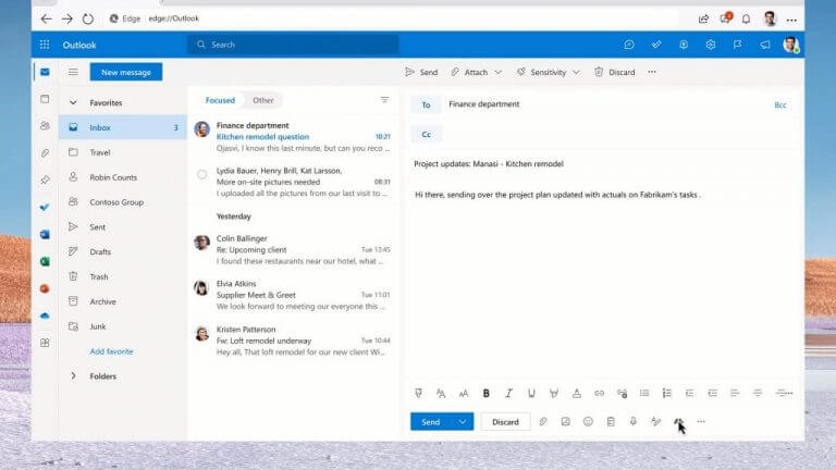 message extensions teams outlook