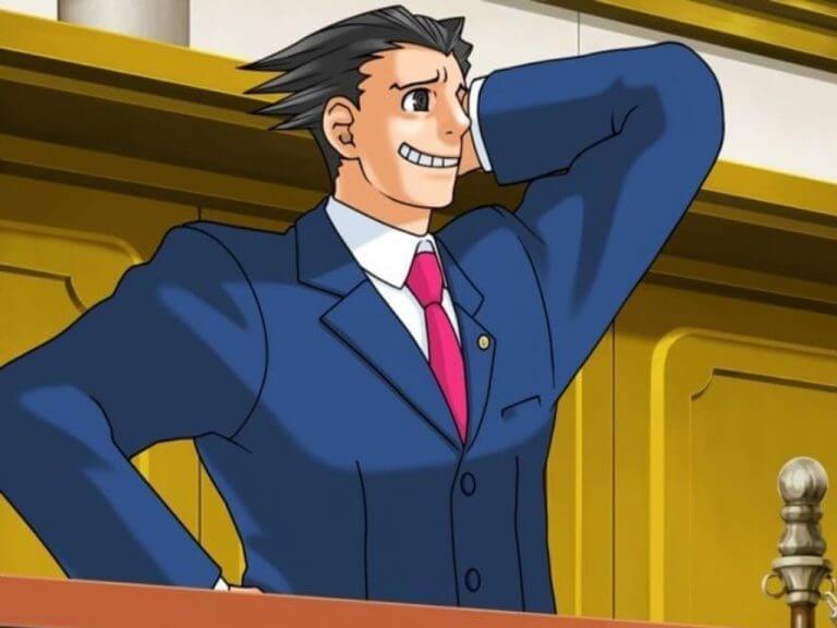 Nintendo Phoenix Wright video game court room character