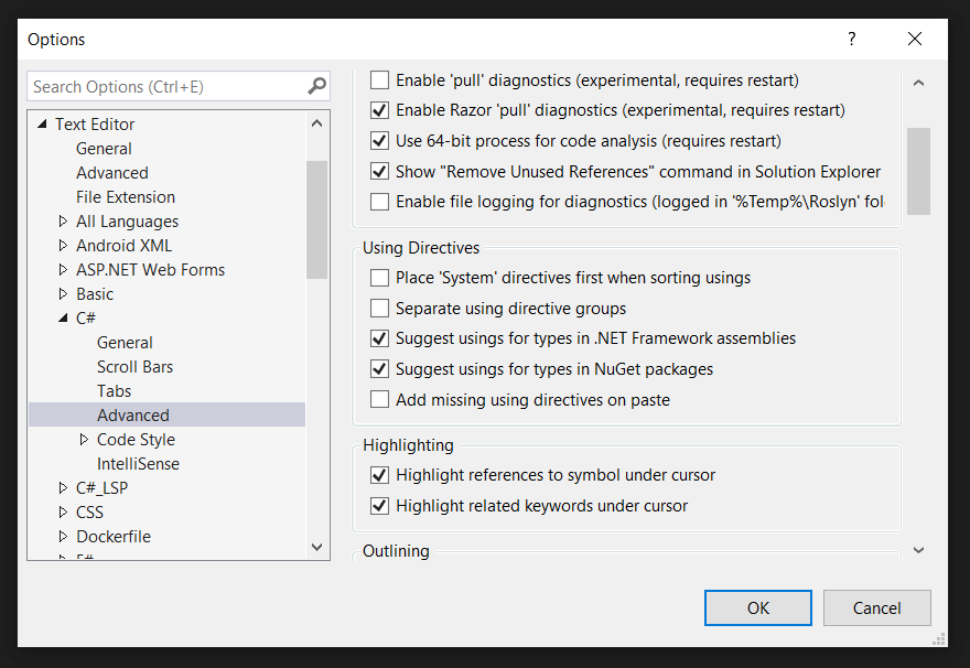 Visual Studio Add Missing Using Directives