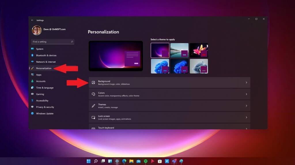 How to change your background and make your desktop look positively unique on Windows 11 - OnMSFT.com - July 1, 2021
