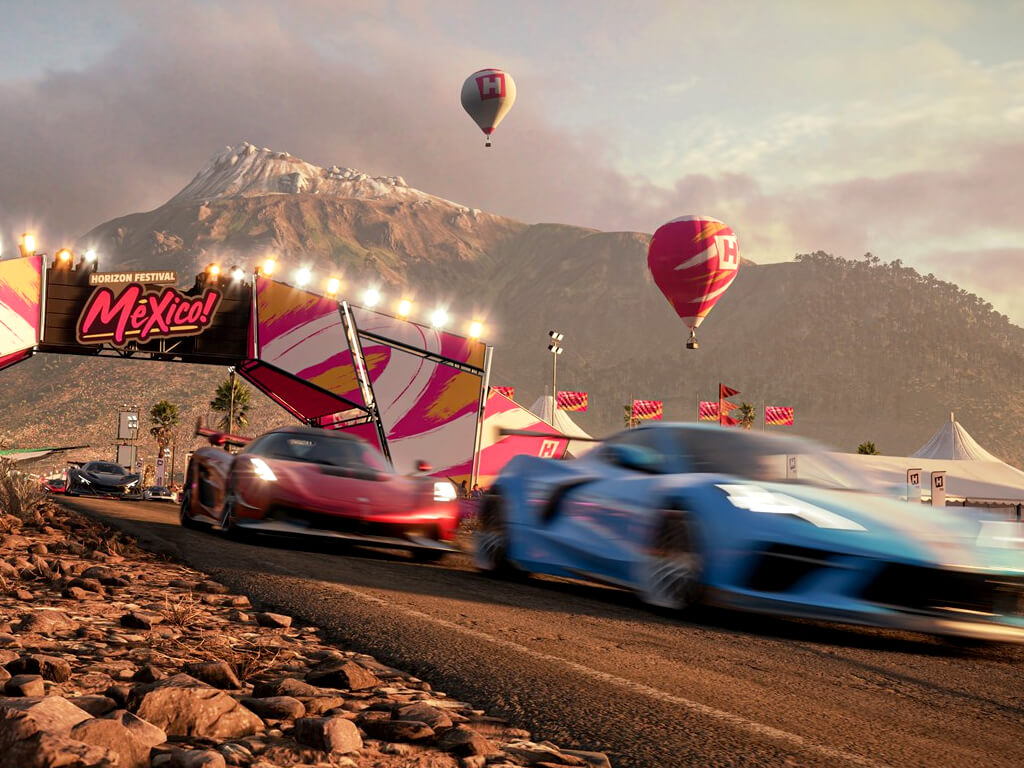 Forza Horizon 5 video game on Xbox Series X, Xbox One, and Windows PC