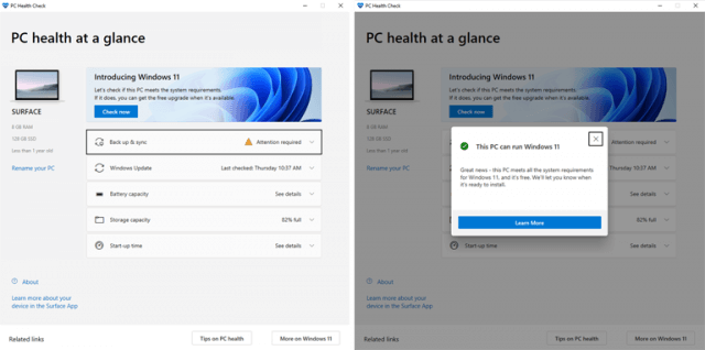 pc health app checker for windows 11