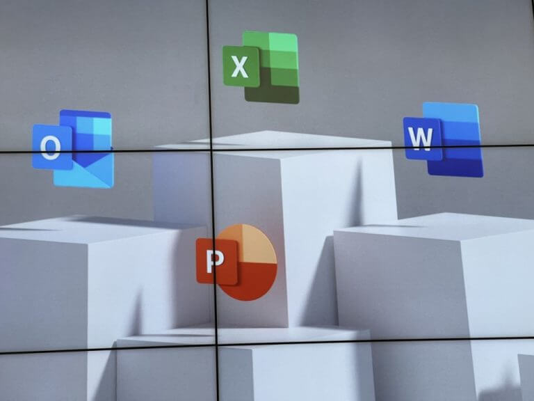 Microsoft 365 Outlook Excel Word PowerPoint Logo