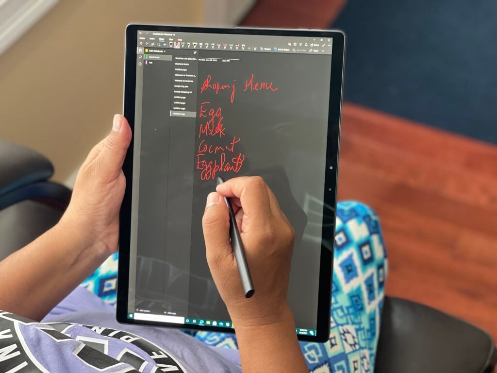 Onenote on Dell Latitude with Dell Pen