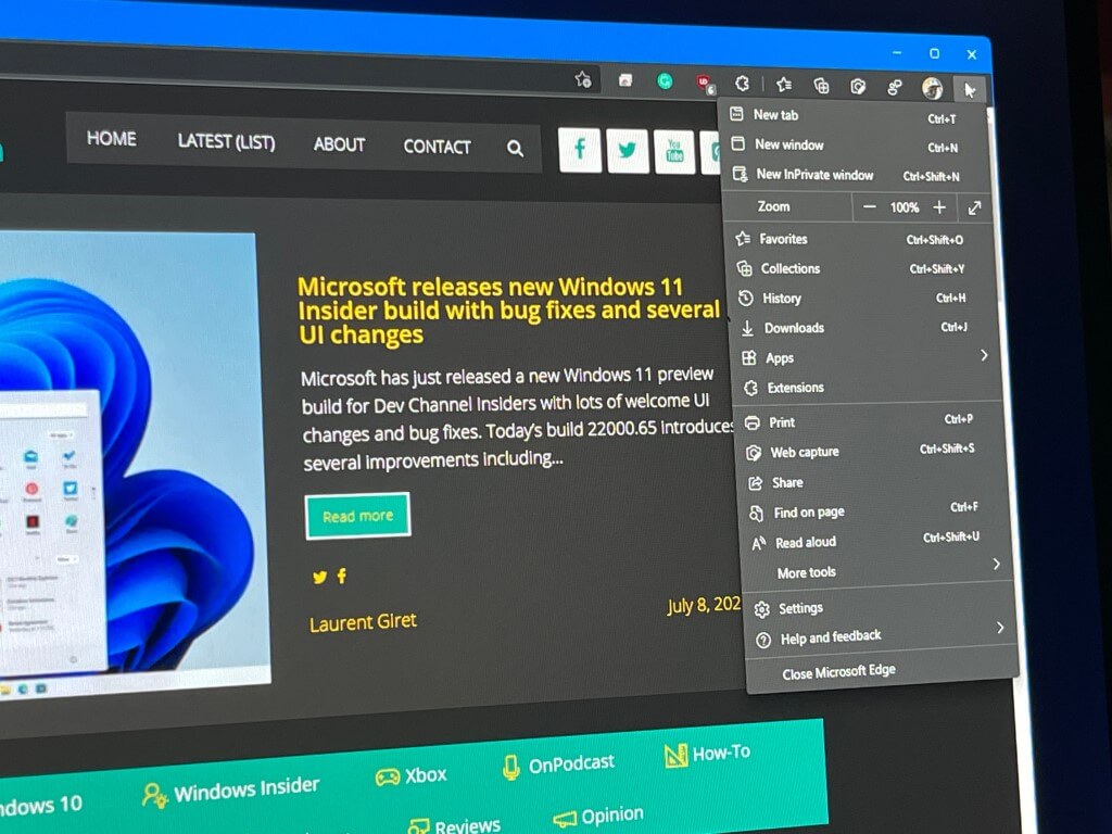 Microsoft Edge Canary gets a new flag to enable Windows 11 visual updates - OnMSFT.com - July 9, 2021
