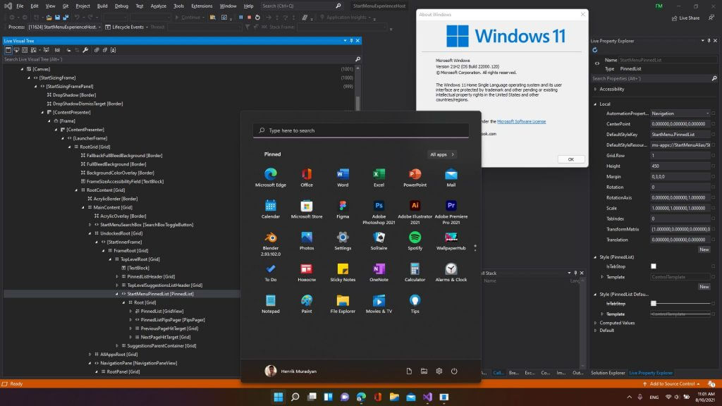 Windows 11 Start Menu changed.