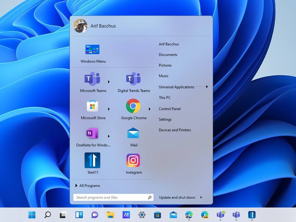 Start11 Beta Hands-on review: I wish Microsoft let me customize the Windows 11 Start Menu like this - OnMSFT.com - August 23, 2021