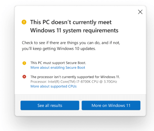 Microsoft updates windows 11 minimum specs, confirms upgrade will be possible on unsupported pcs - onmsft. Com - august 27, 2021