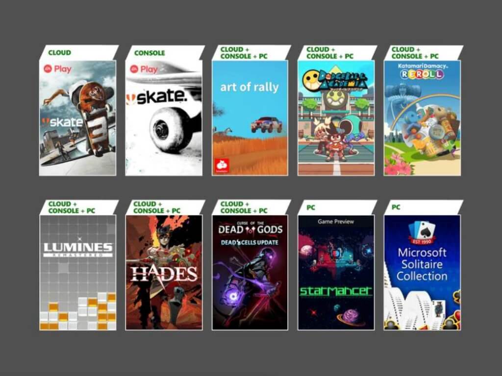 Xbox Game Pass August 2021 update