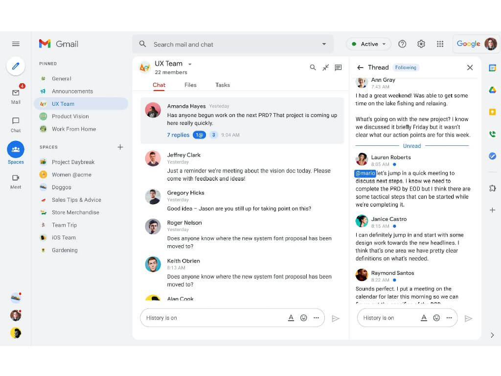 Chat google vs slack