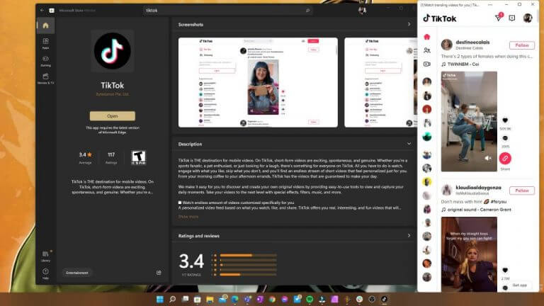 Tiktok microsoft windows 11