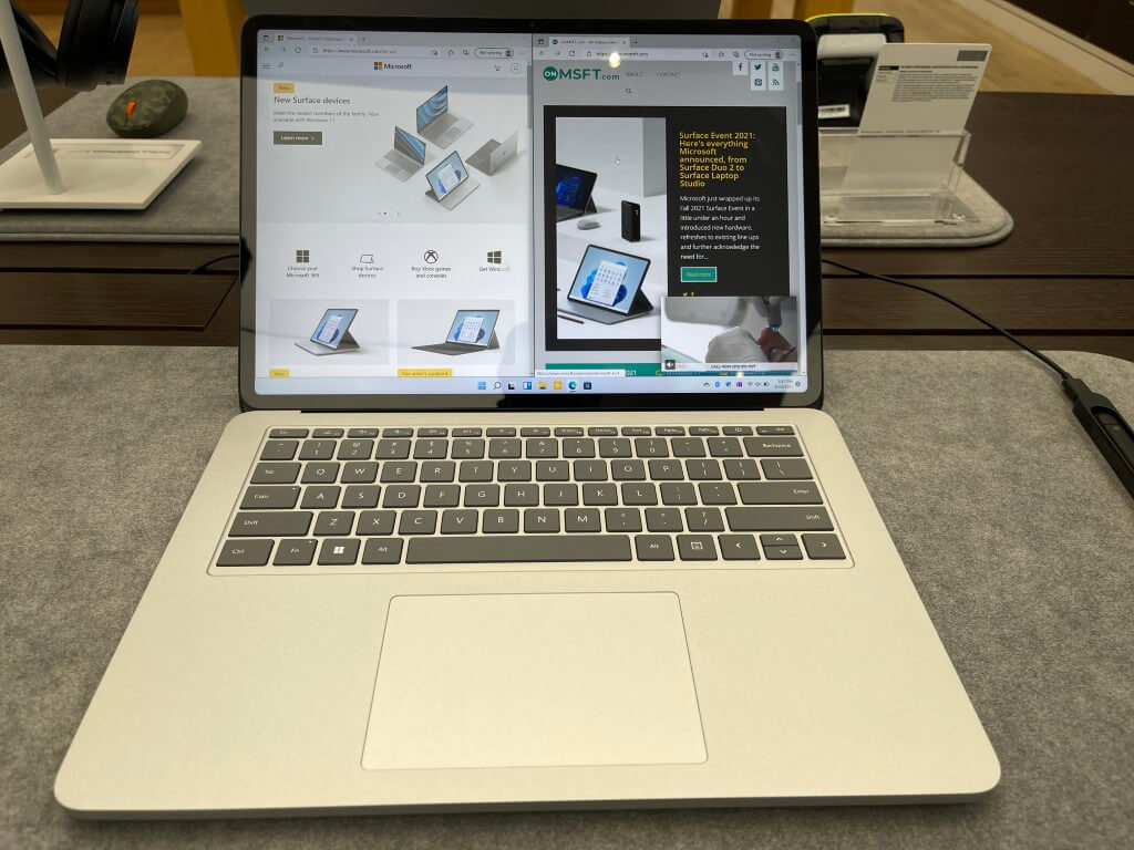 Surface Laptop Studio Multitasking