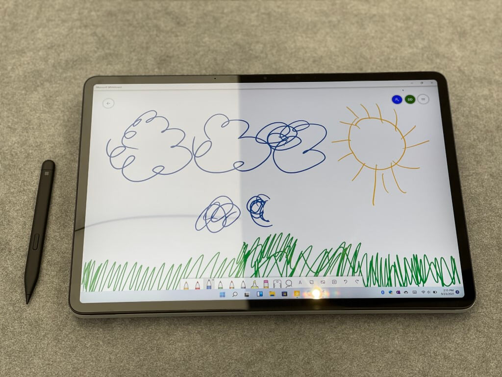Surface Laptop Studio inking