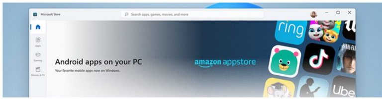 Amazon Appstore in Microsoft Store
