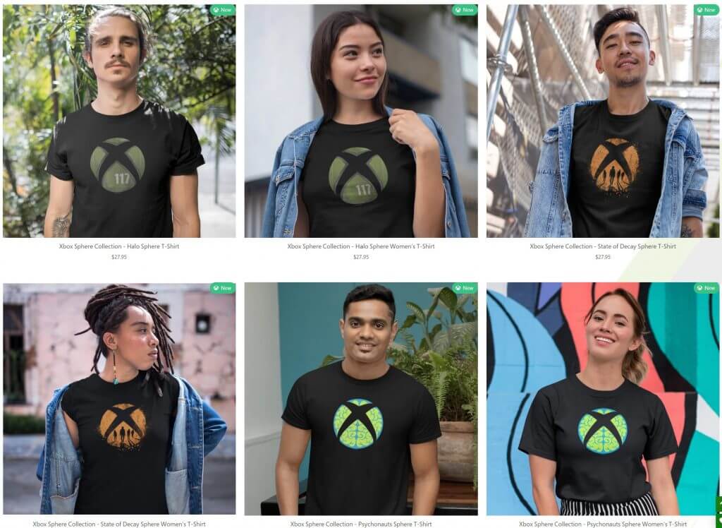 Xbox gear shop's xbox sphere collection