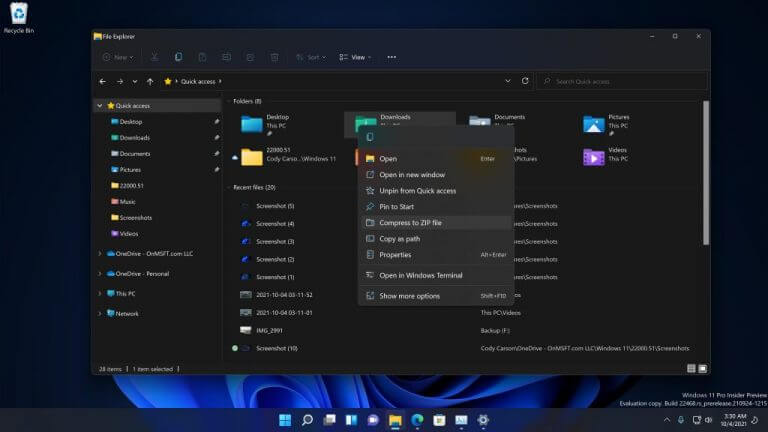 File Explorer in Windows 11