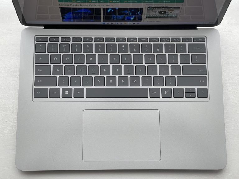 Surface Laptop Studio Haptic Trackpad