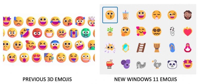 The new windows 11 emojis appear as 2d only in latest dev build, and people are emotional - onmsft. Com - october 15, 2021