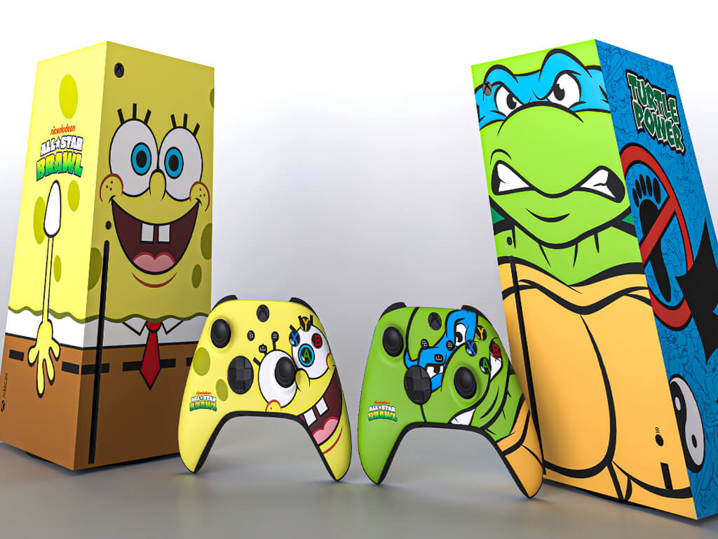 Spongebob and tmnt xbox series x limited edition console
