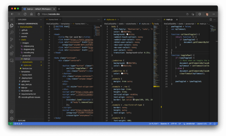 Vs code on the web