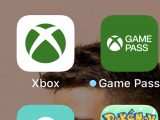 White xbox app icon on iphone