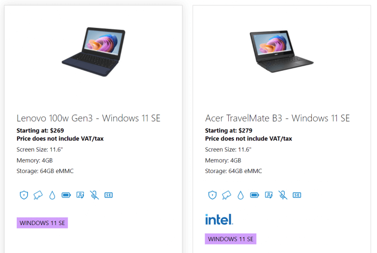 Acer, asus, dell, hp and more join the windows 11 se push with sub $350 laptops - onmsft. Com - november 9, 2021