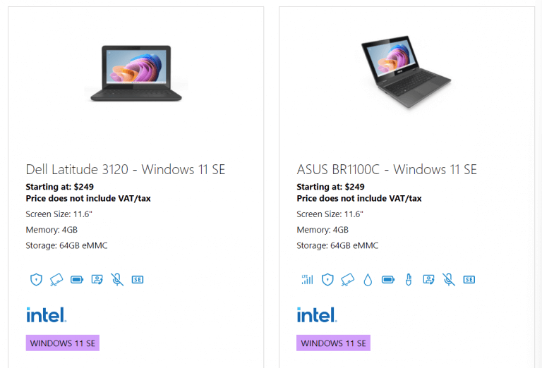 Acer, ASUS, Dell, HP and more join the Windows 11 SE push with sub $350 laptops - OnMSFT.com - November 9, 2021