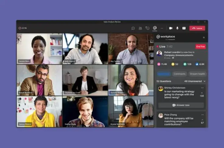 Meta - workplace - microsoft teams