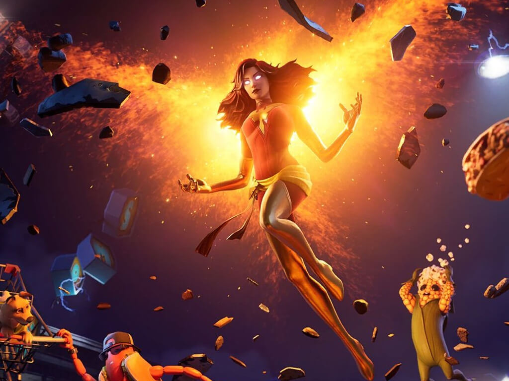 Disney Marvel X-Men's Dark Phoenix in Fortnite game on Xbox and Windows