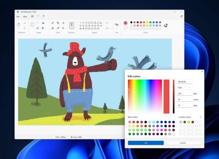 Dev Channel Windows Insiders get updated Paint app with new Windows 11 design elements - OnMSFT.com - November 30, 2021