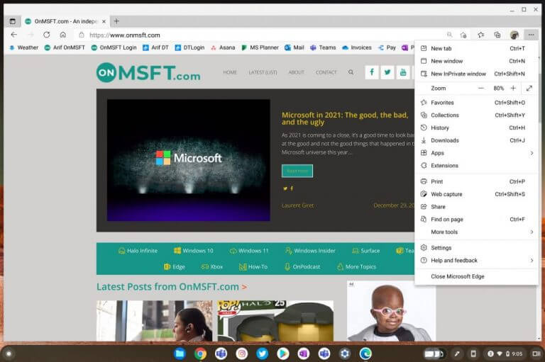 How to install microsoft edge on chromebooks & why you might want to - onmsft. Com - december 30, 2021