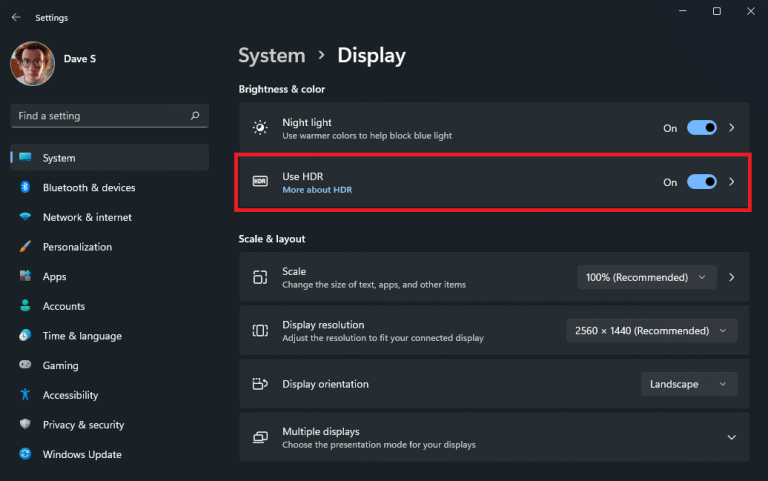 How to enable Auto HDR on Windows 11 to get your best viewing experience - OnMSFT.com - December 16, 2021