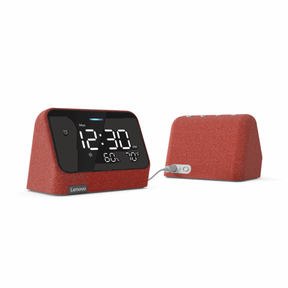 Lenovo Smart Clock Essential with Alexa Built in Landscape Back