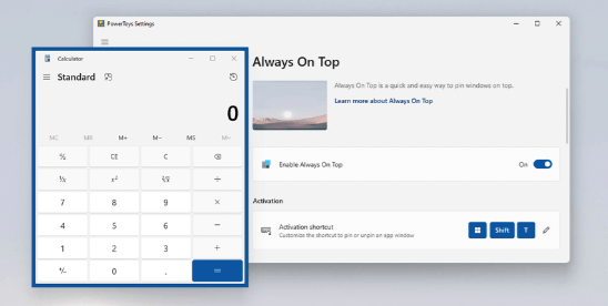 New microsoft powertoys brings new always on top feature for windows apps - onmsft. Com - january 7, 2022
