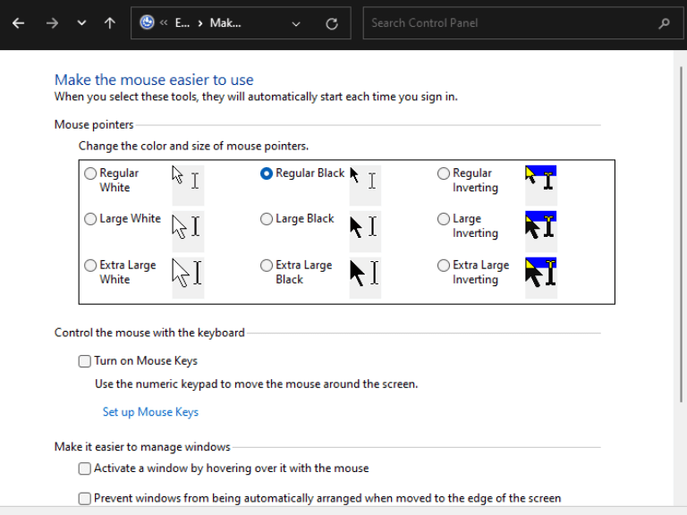 How to get Crosshair Cursor or Pointer for Windows 11/10