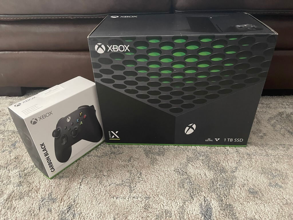 Xbox Series X with controller