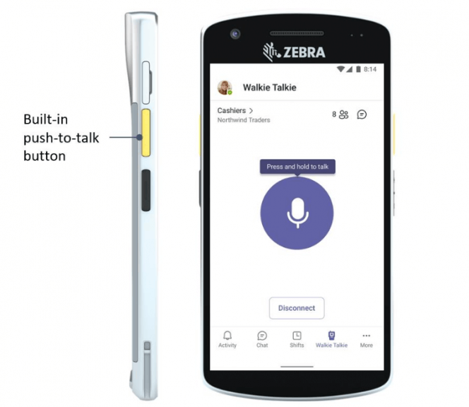 New Zebra mobile devices for frontline workers come with dedicated Teams Walkie Talkie button - OnMSFT.com - January 12, 2022
