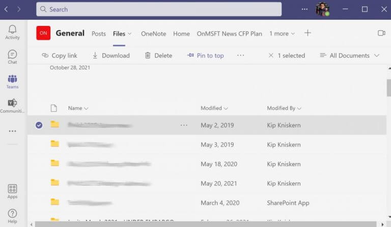 microsoft teams file tab