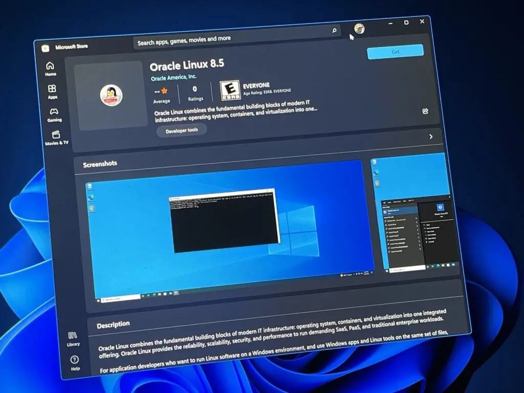 Oracle Linux comes to the Microsoft Store - OnMSFT.com - February 2, 2022