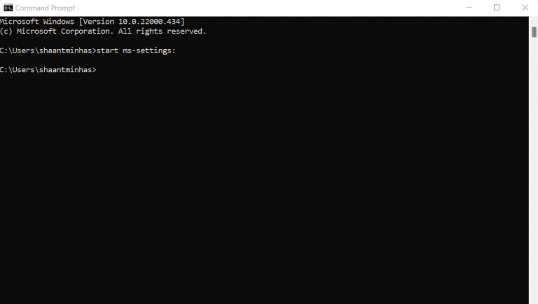 command prompt