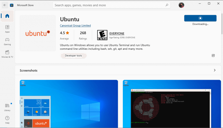 install ubuntu on windows